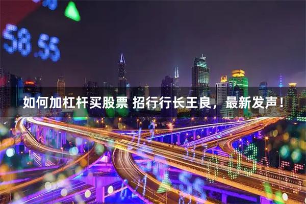 如何加杠杆买股票 招行行长王良，最新发声！