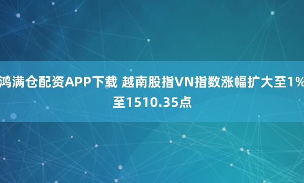 鸿满仓配资APP下载 越南股指VN指数涨幅扩大至1%至1510.35点